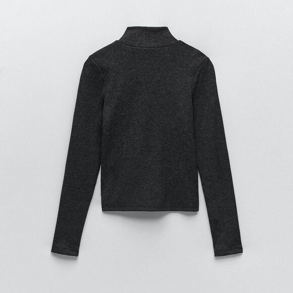 𝅺ZARA WOMEN'S SOFT FEEL PEARL SWEATSHIRT - Picture 4 of 6